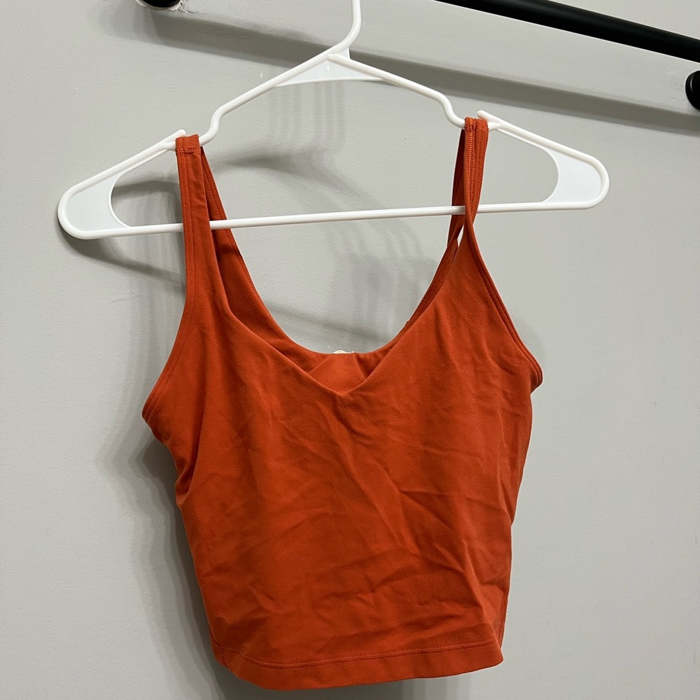 Lululemon Orange Yoga Align Tank Top